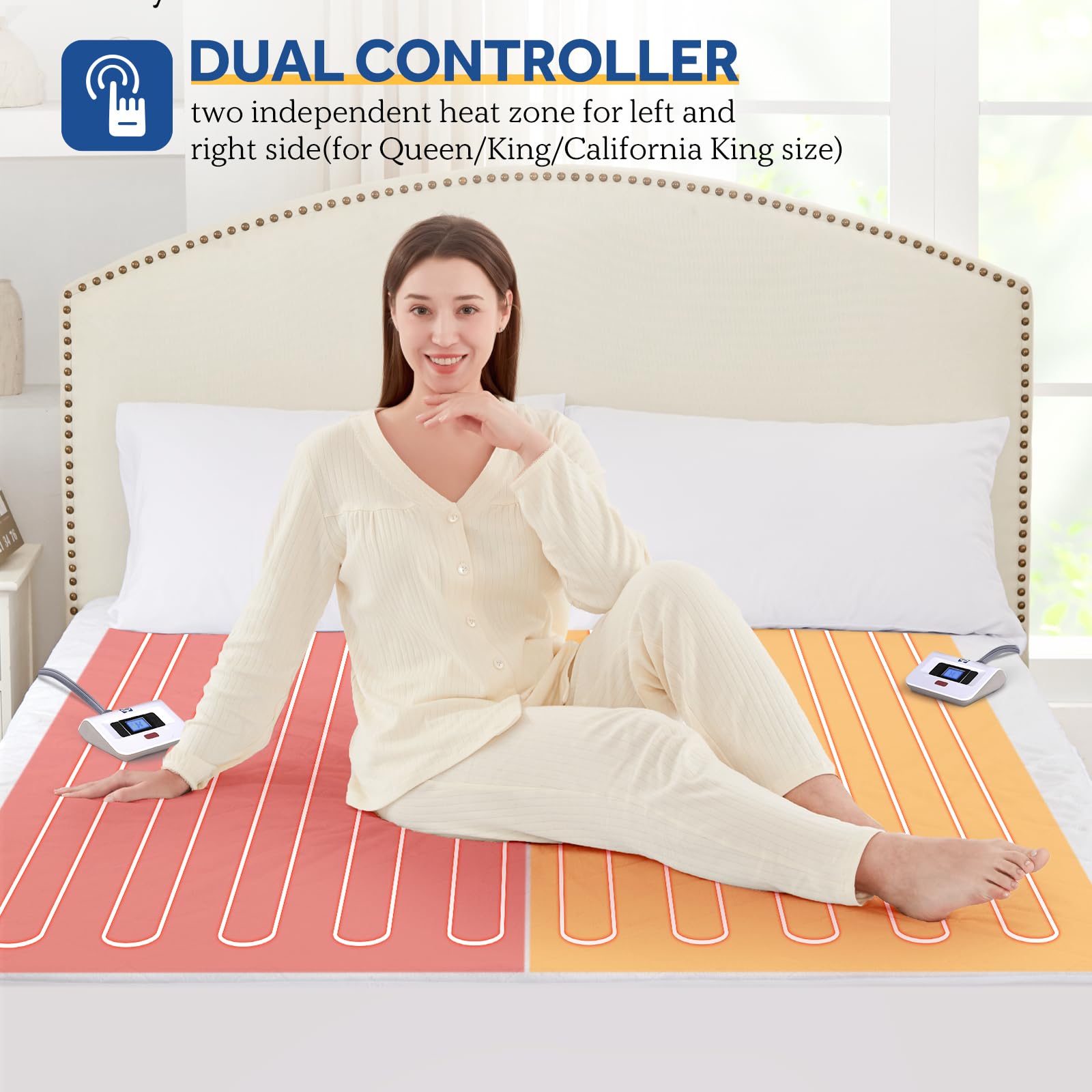 Sealy surmatelas illustré sur matelas de 17 pouces d'épaisseur