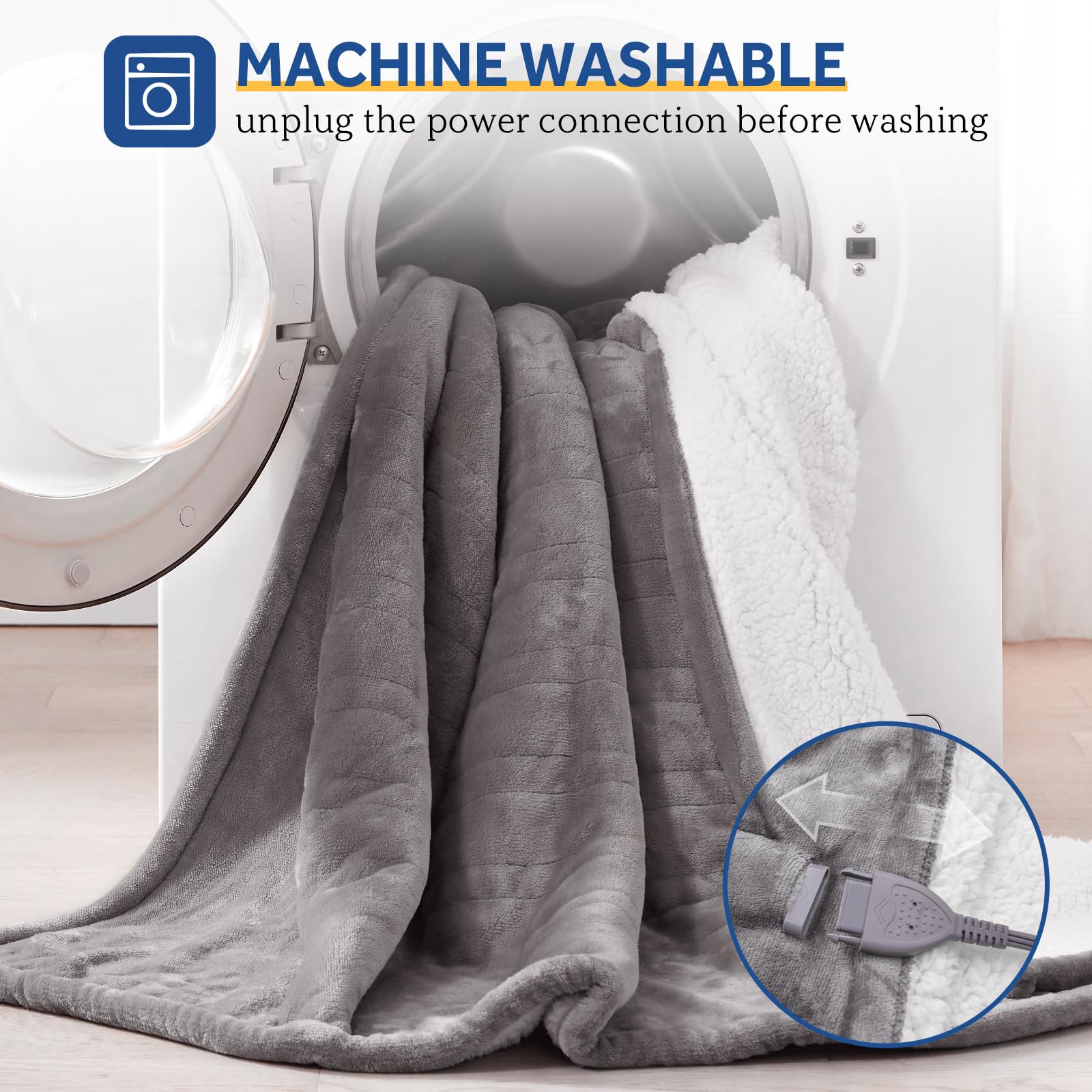Sealy plaid en usage sur canapé pour détente et chaleur instantanée