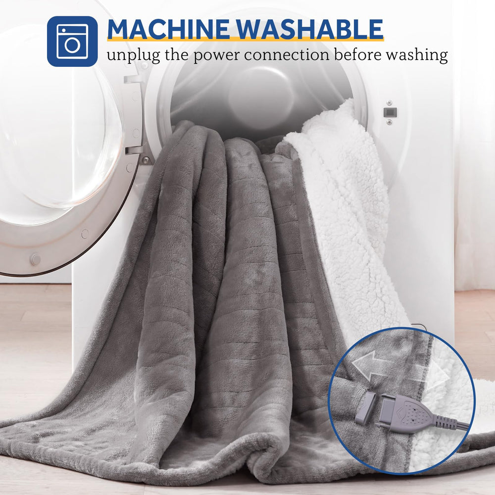 Sealy plaid en usage sur canapé pour détente et chaleur instantanée