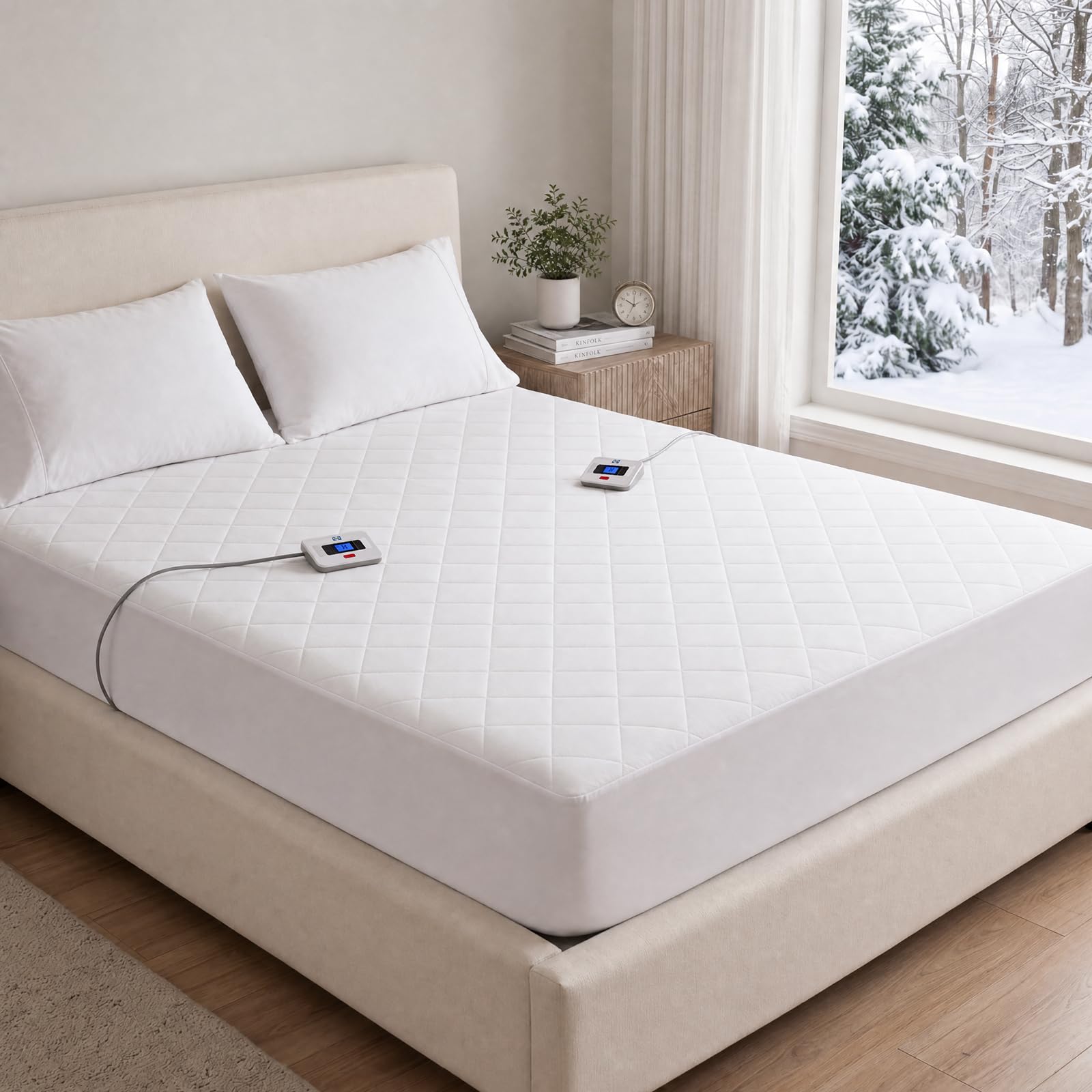 Sealy protège-matelas installé dans chambre pour confort nocturne