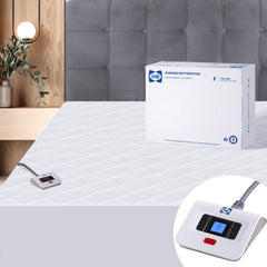 Sealy surmatelas chauffant vue avant montrant la finition moelleuse et confortable