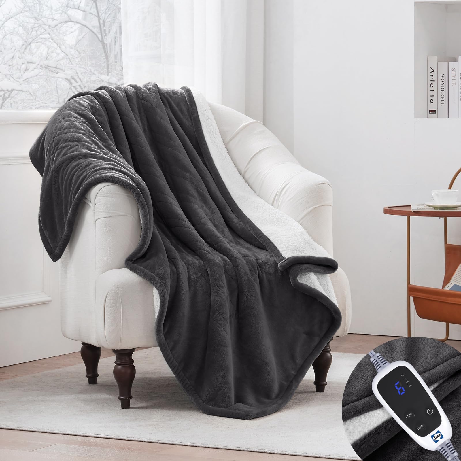 Sealy gros plan sherpa montrant moelleux réconfortant
