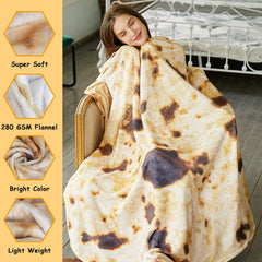 SeaRoomy couverture burrito gros plan flanelle douce pour confort
