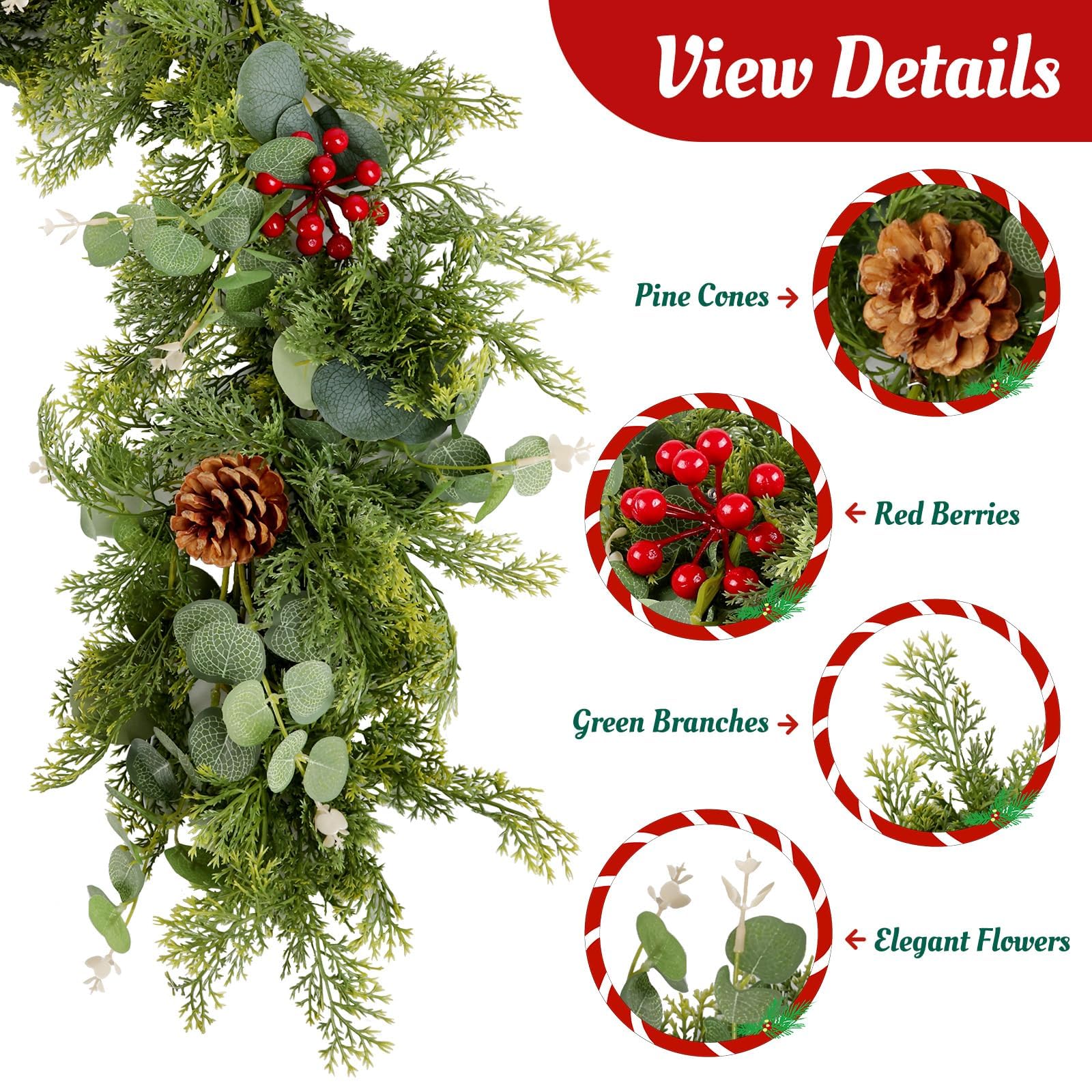 SeasonBliss gros plan feuillage real touch, texture naturelle et durable
