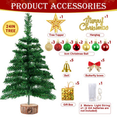 SeasonBliss lumières LED détail illuminant délicatement le mini sapin