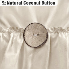 Seasonwood détail boutons en bois naturel deux pouces pour style cottage et charme visuel