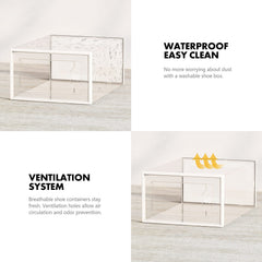 SEE SPRING boîtes empilées dans un placard optimisant l'espace et l'organisation