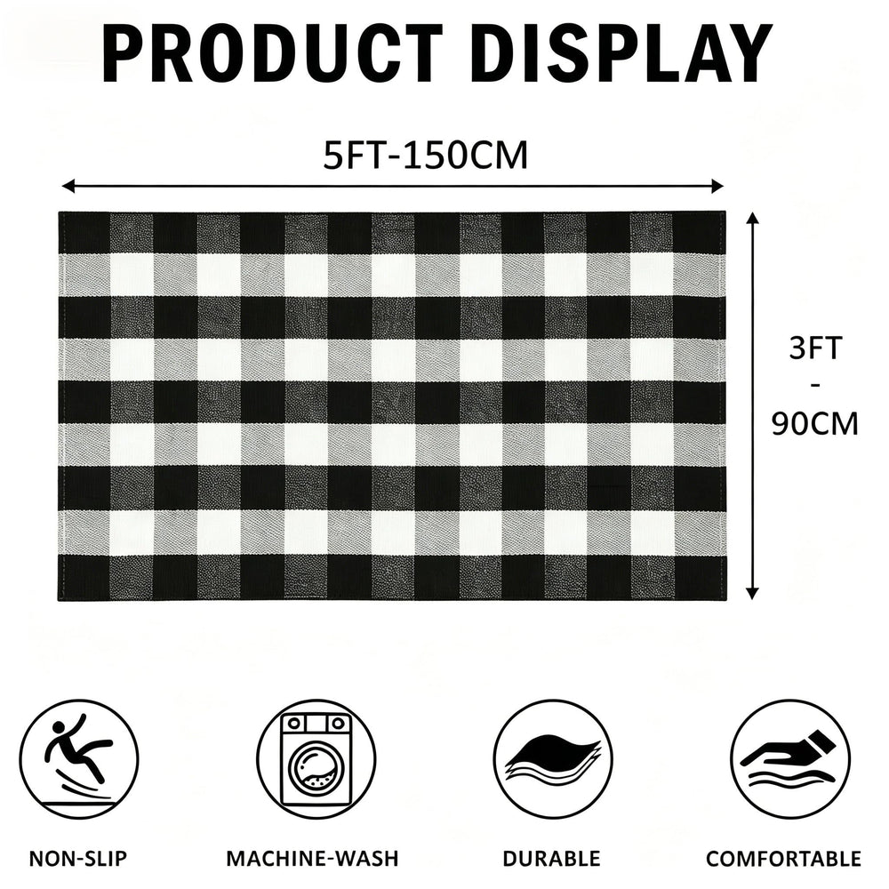 SEEKSEE tapis posé sur porche couvert durable pour trafic quotidien