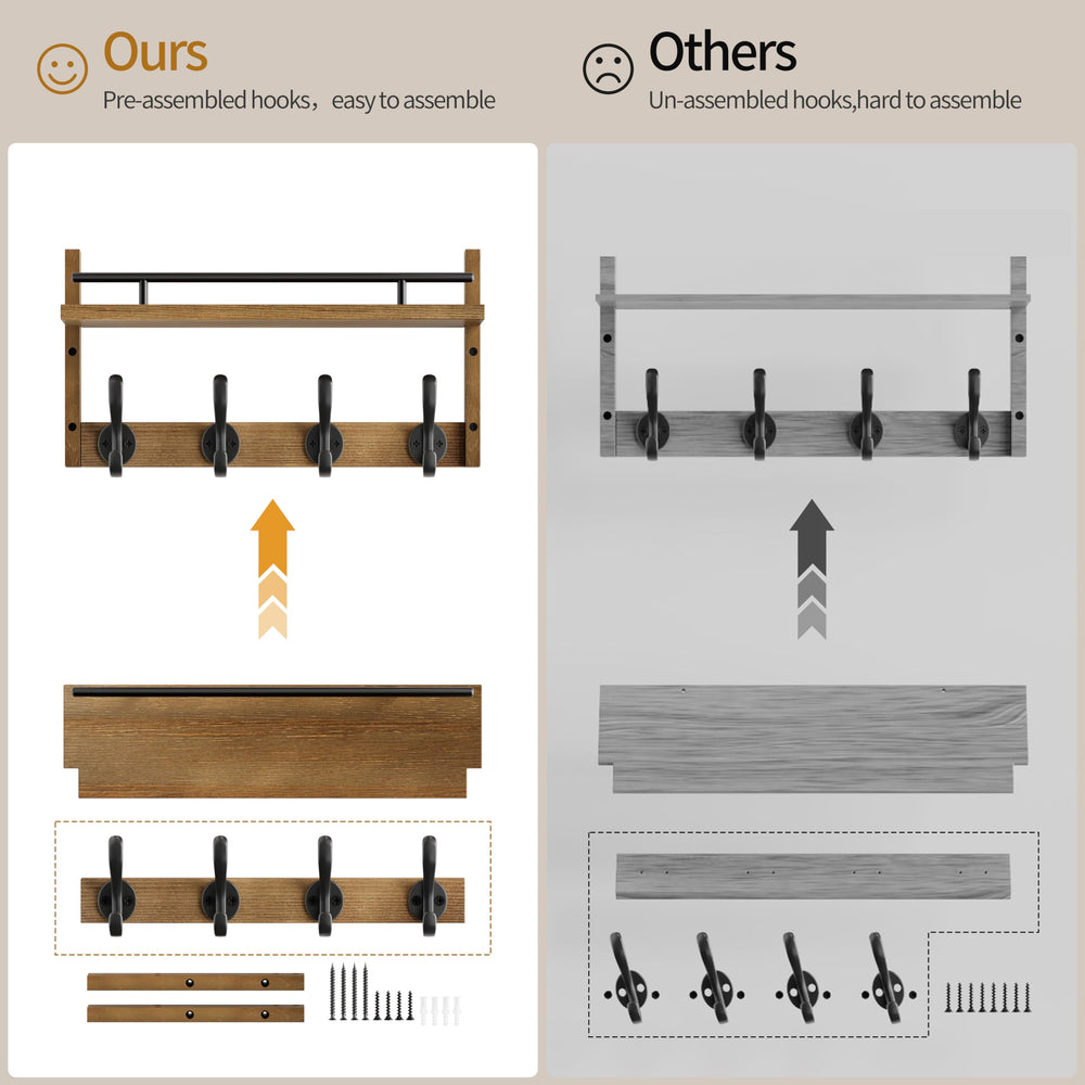 Segtenant crochets métalliques robustes pour accrocher lourds manteaux