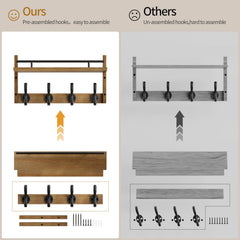 Segtenant crochets métalliques robustes pour accrocher lourds manteaux