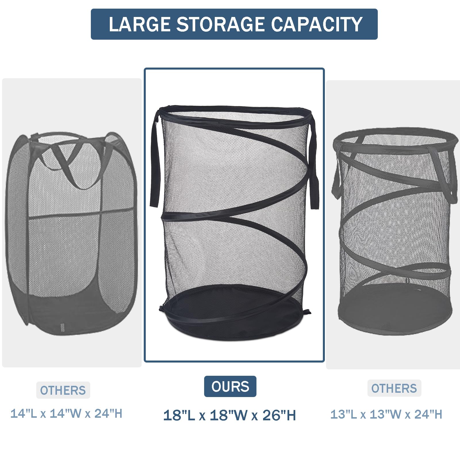 Seiritex panier plié à plat pour rangement compact et économie d'espace