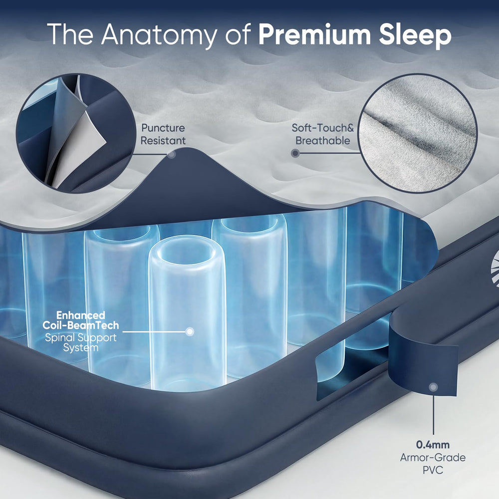 Sekey matelas utilisé en camping offrant couchage portable confortable