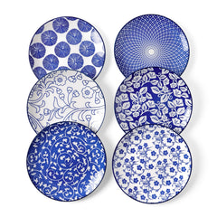 Selamica assiette vintage face montrant le motif et l'élégance