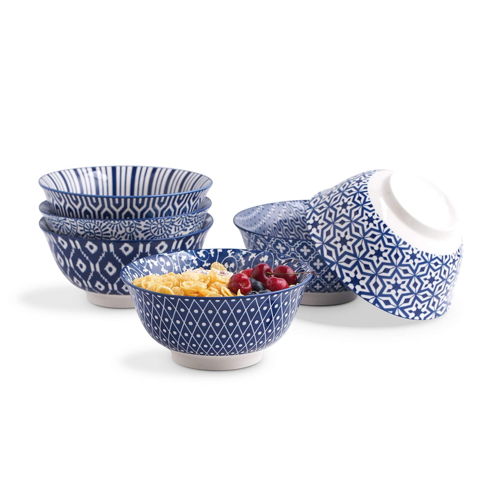 Selamica coupelle bleue vintage vue de face, design élégant pour servir