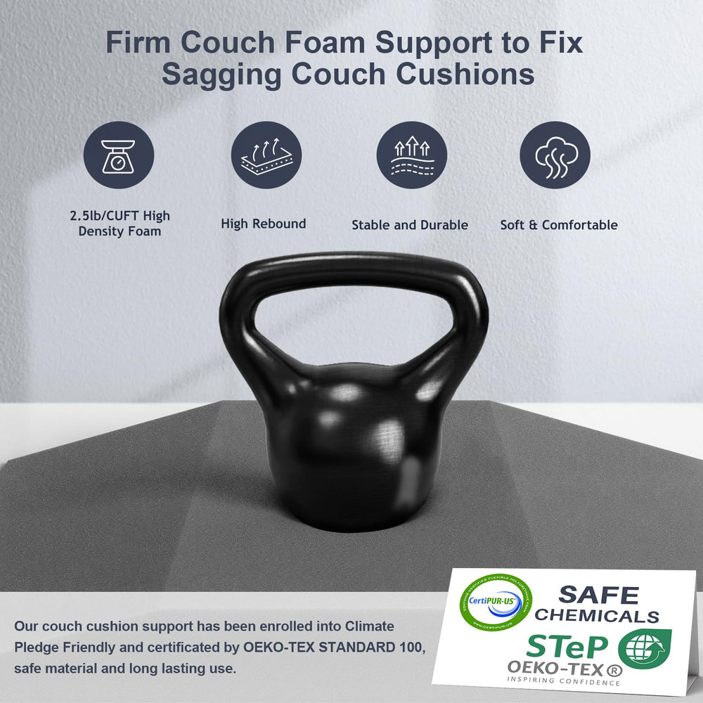 Sellmazon panneau glissé sous un coussin pour redonner du soutien