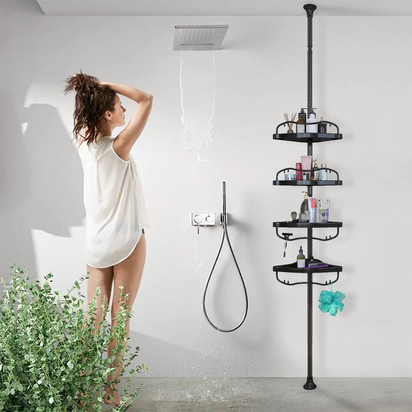 Sempicad design noir intégré à salle de bain moderne pratique