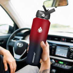 SENDESTAR bouchons et pailles en usage offrant boire pratique en déplacement