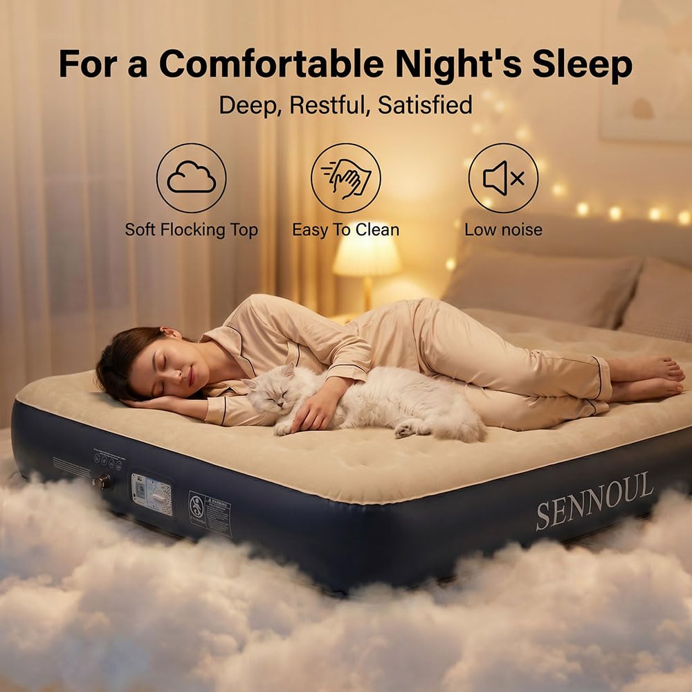 SENNOUL matelas utilisé en camping pour sommeil portable confortable