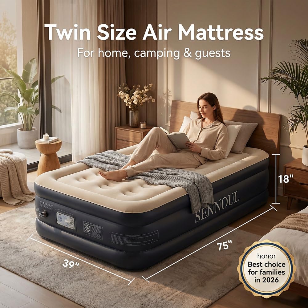 SENNOUL matelas en usage dans une chambre d'ami pour visiteurs