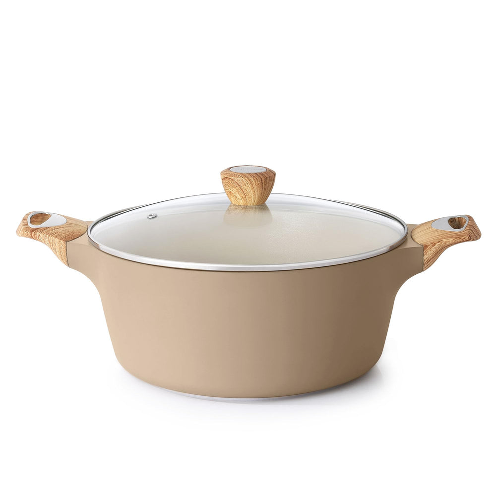 SENSARTE cocotte taupe vue avant, design compact et capacité généreuse