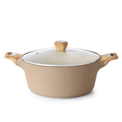 SENSARTE cocotte taupe vue avant, design compact et capacité généreuse