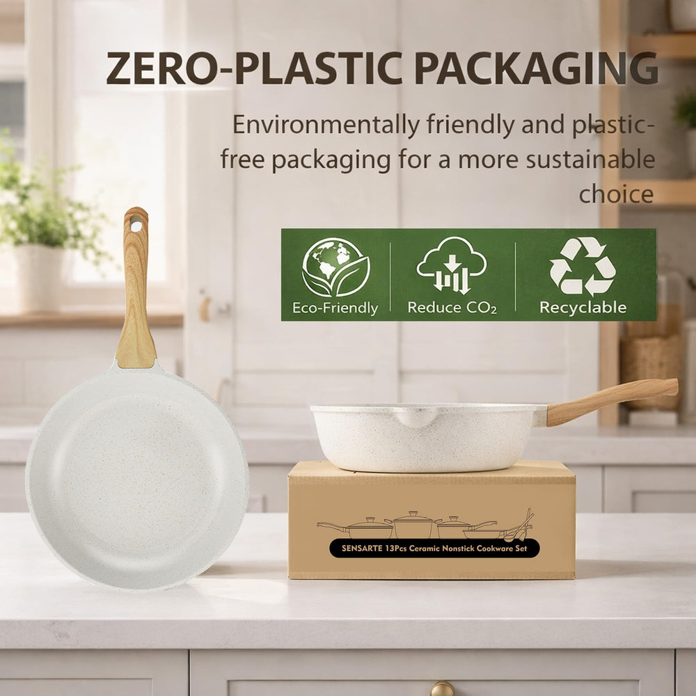 SENSARTE coffret emballage sans plastique et protège-pots réutilisables écologique