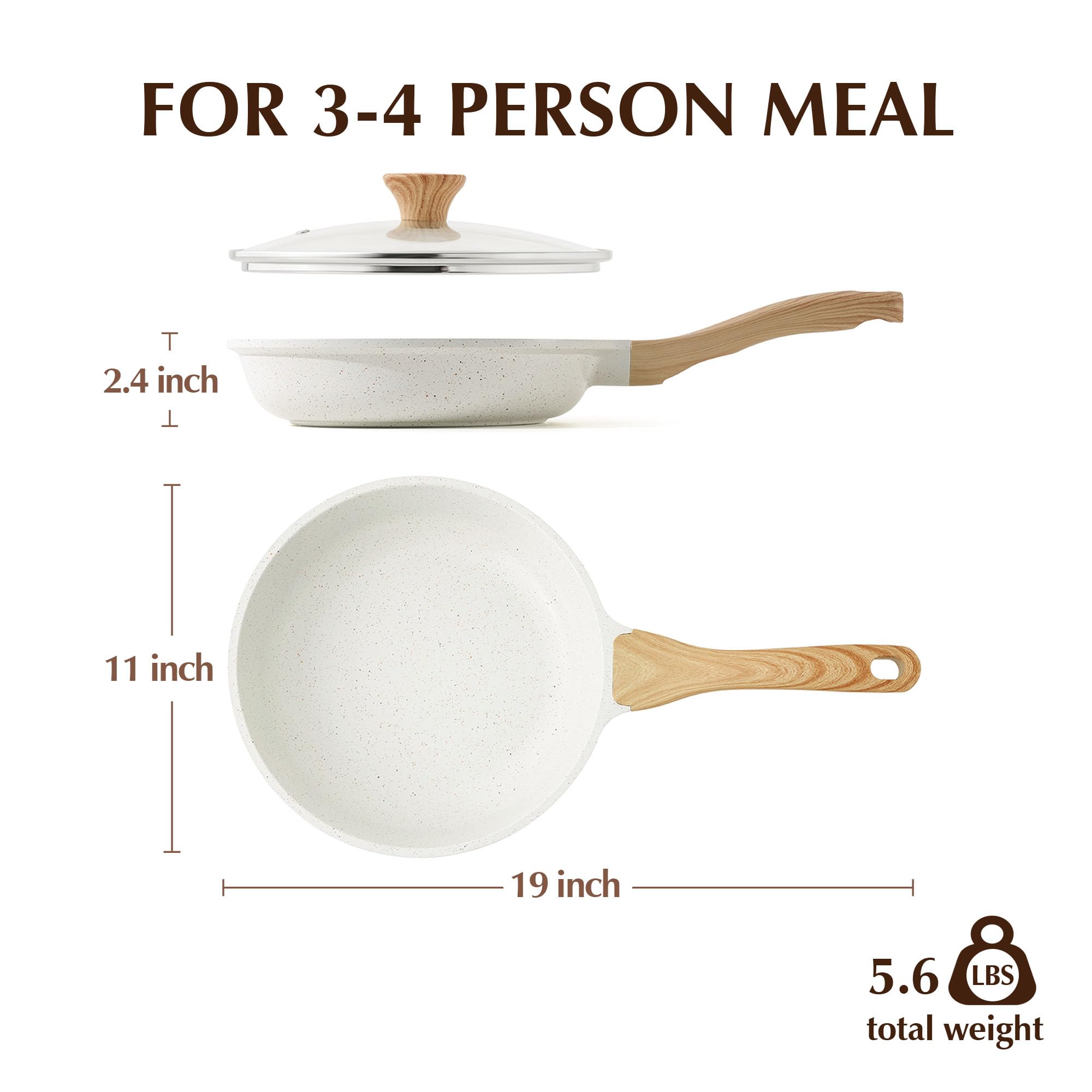 SENSARTE comparaison montrant l’échelle 28 cm idéale pour familles ou repas quotidiens