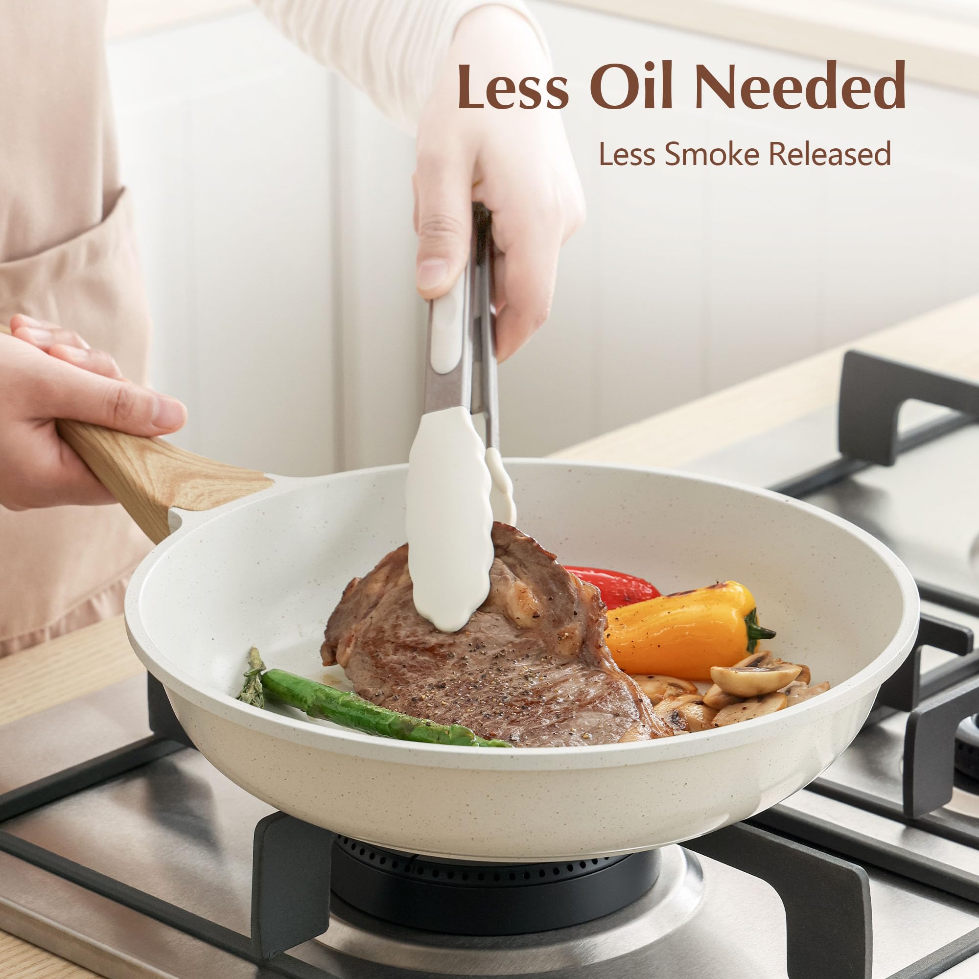 SENSARTE cuisson de crêpes illustrant antiadhésif et économie d’huile