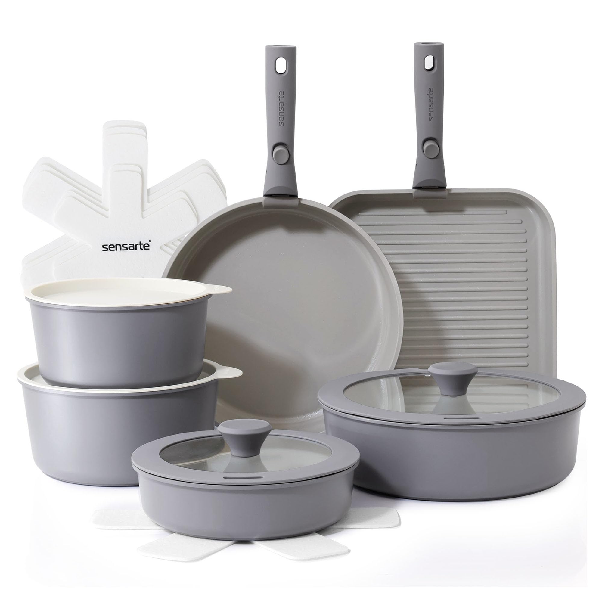 SENSARTE ensemble face avant montrant toutes les pièces pour rangement pratique