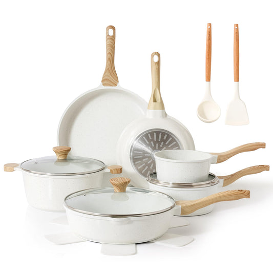 SENSARTE vue d'ensemble du set 16 pièces, design crème et rangement pratique