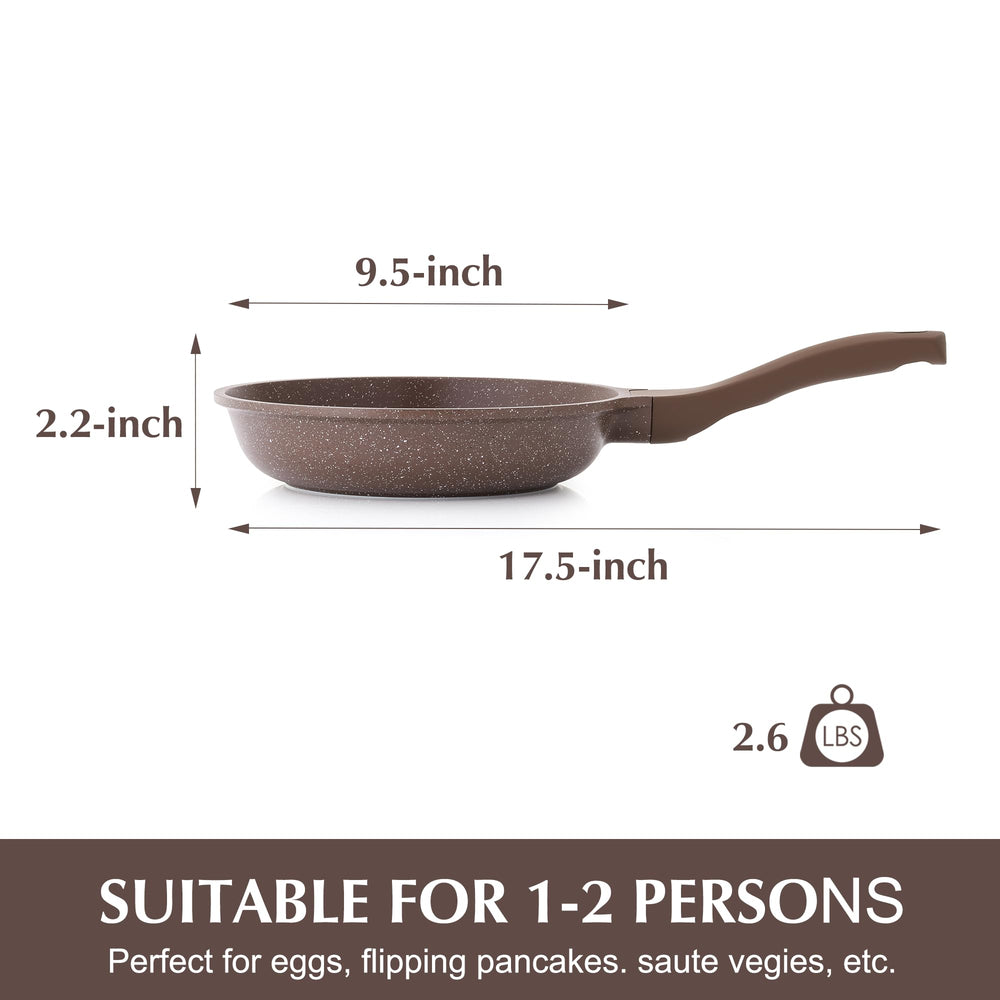 SENSARTE paume main à côté de la poêle 24 cm pour visualiser l'échelle pratique