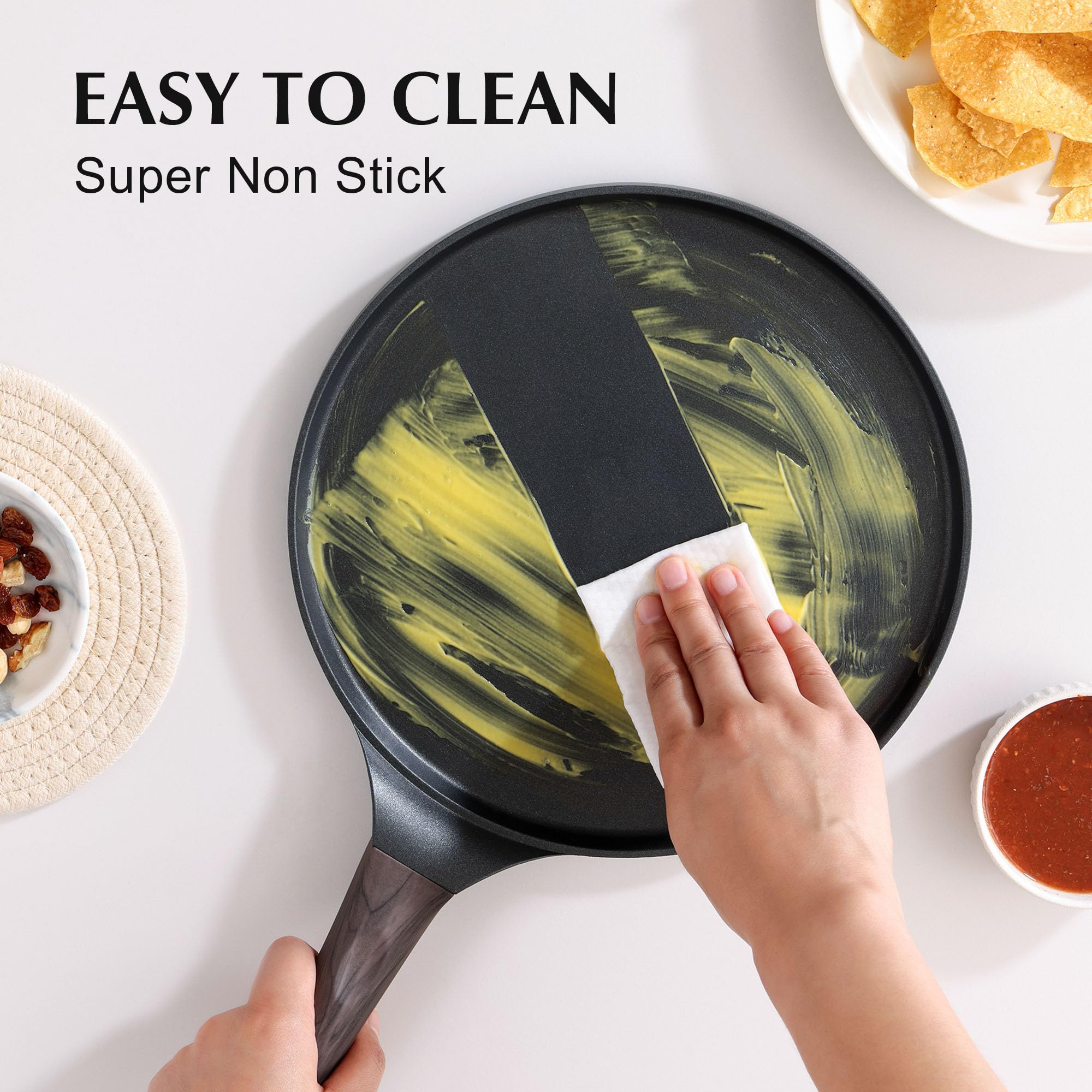 SENSARTE fond magnétique inox compatible induction pour chauffe homogène