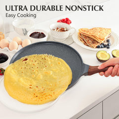 SENSARTE poêle en action cuisson crêpes bénéfice retournement sans accroche