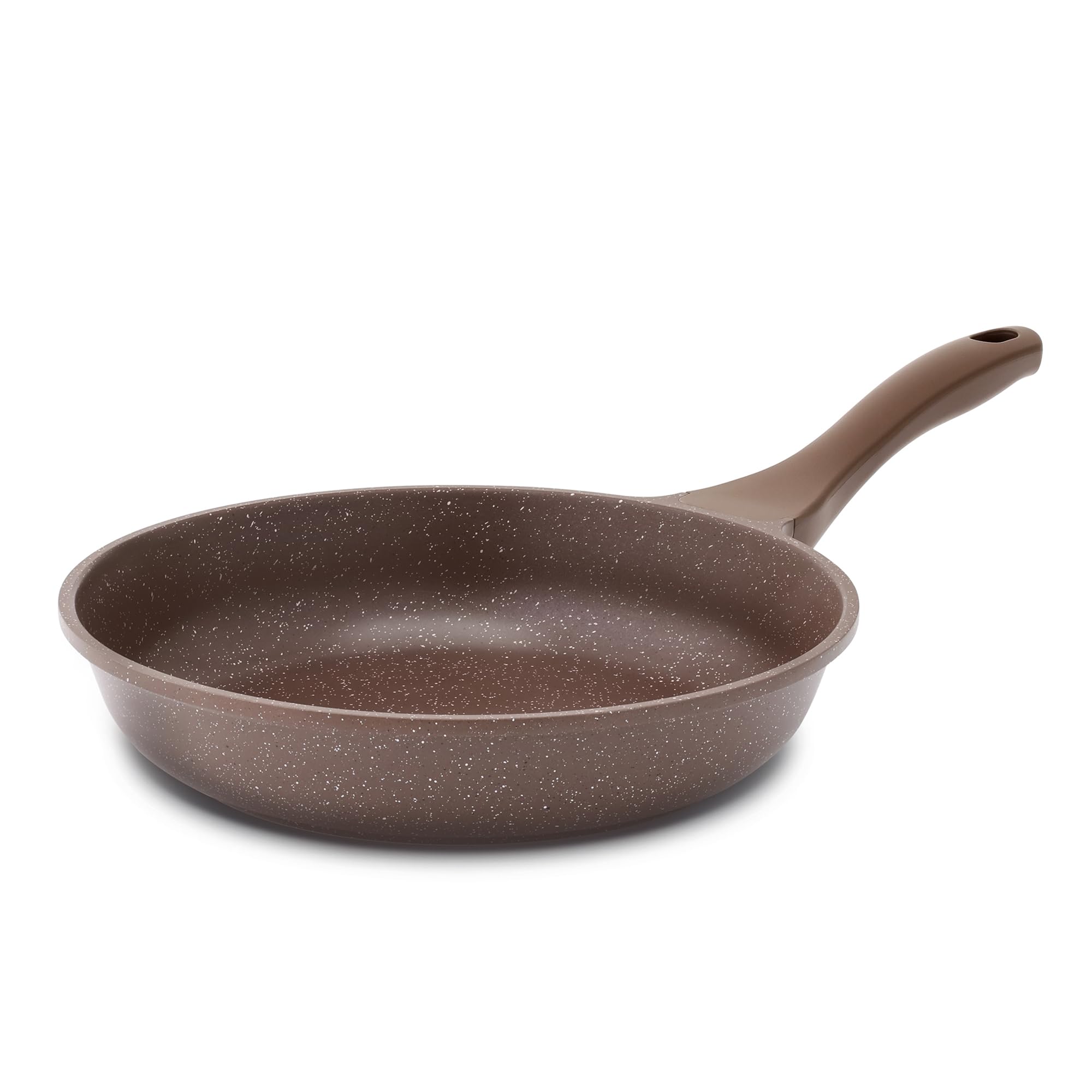 SENSARTE poêle face avant brun toffee montrant la surface antiadhésive bénéfice cuisson facile