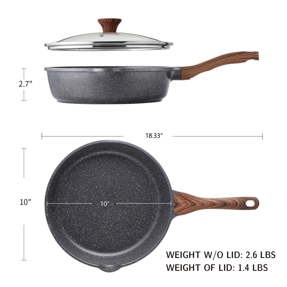 SENSARTE fond en acier magnétique compatible induction pour chauffe rapide