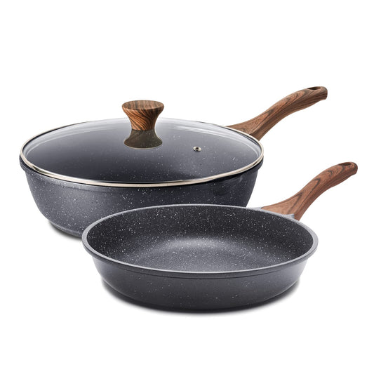 SENSARTE poêle omelette 24 cm montrant finition antiadhésive et facilité de cuisson