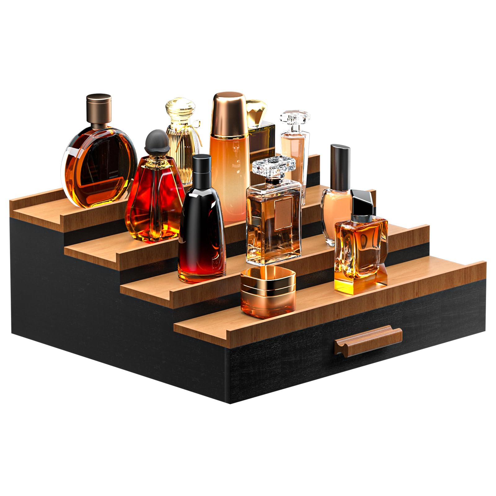 Sephyroth présentoir vue avant montrant rangement ordonné des parfums