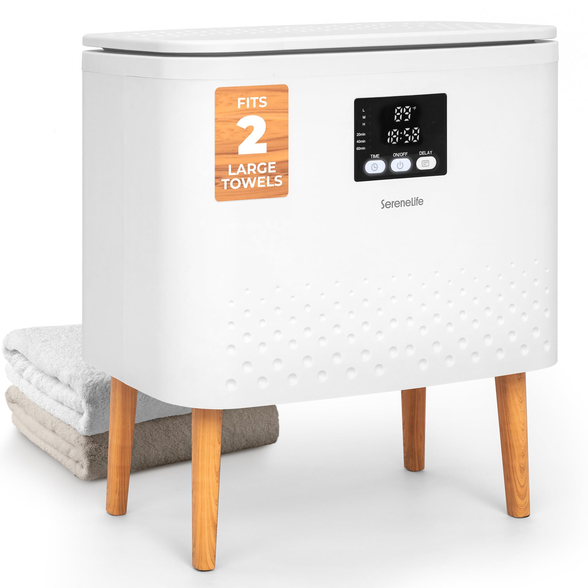 SereneLife vue avant de l’appareil montrant le design compact et capacité