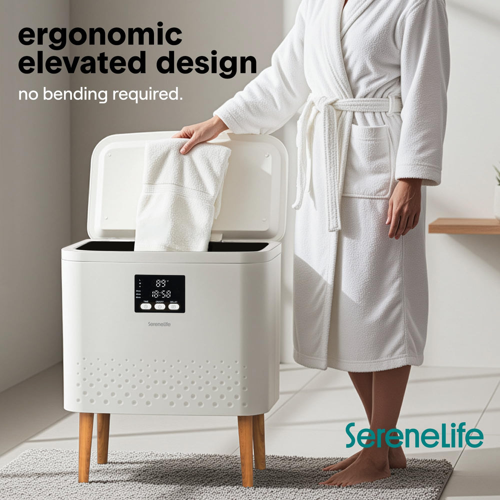 SereneLife serviettes à l’intérieur illustrant le grand volume et confort