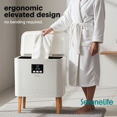 SereneLife serviettes à l’intérieur illustrant le grand volume et confort