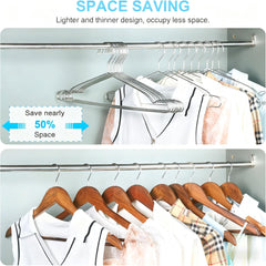 Seropy cintres en usage dans une garde‑robe optimisée pour plus de vêtements