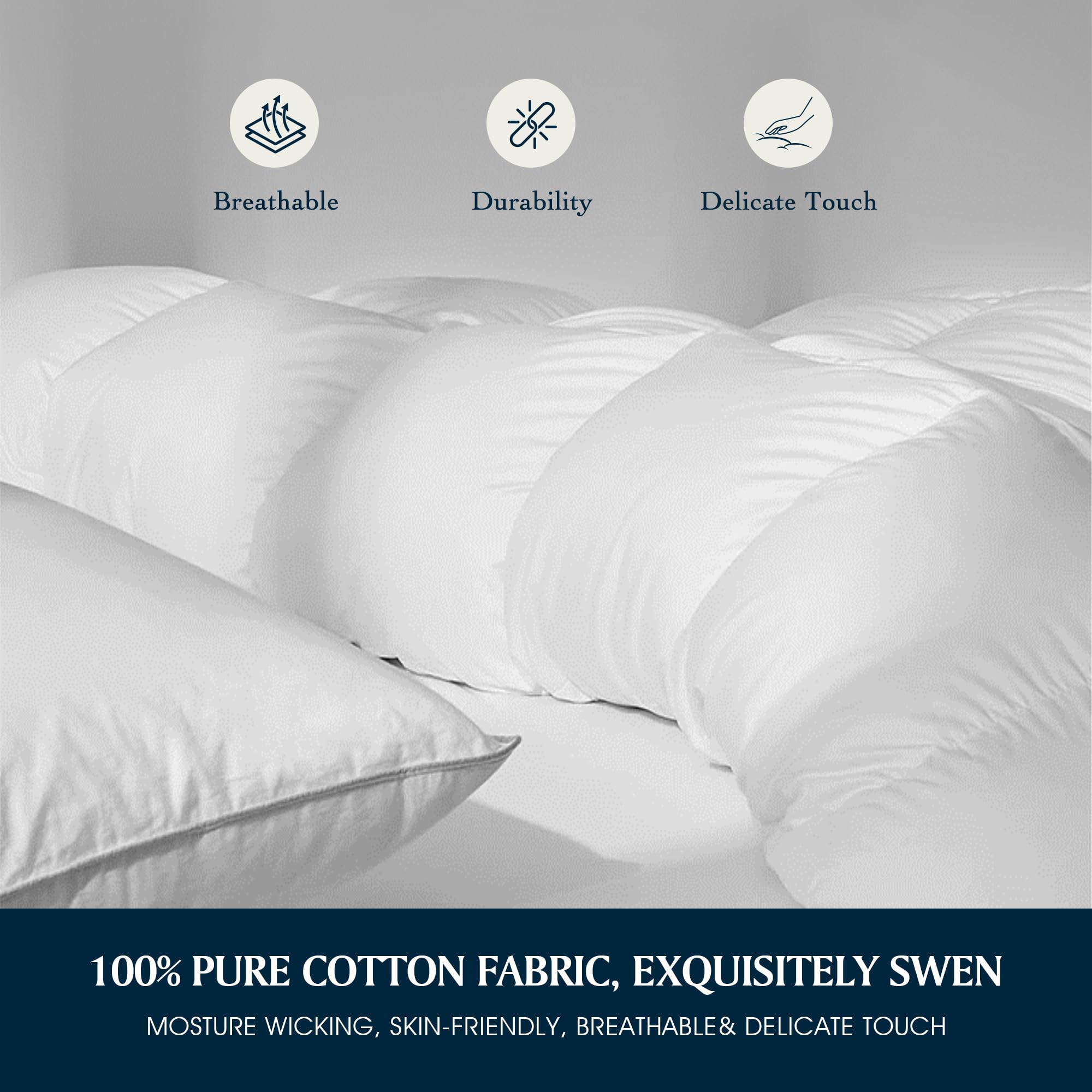 Serta coin avec boucles de fixation facilitant l’ancrage de housse