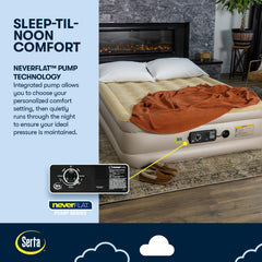 Serta gros plan du flocking doux offrant confort et maintien des draps