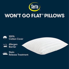 Serta oreiller utilisé par dormeur sur le dos pour alignement du cou