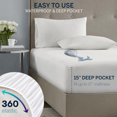 serta vue latérale des poches profondes maintenant un matelas épais