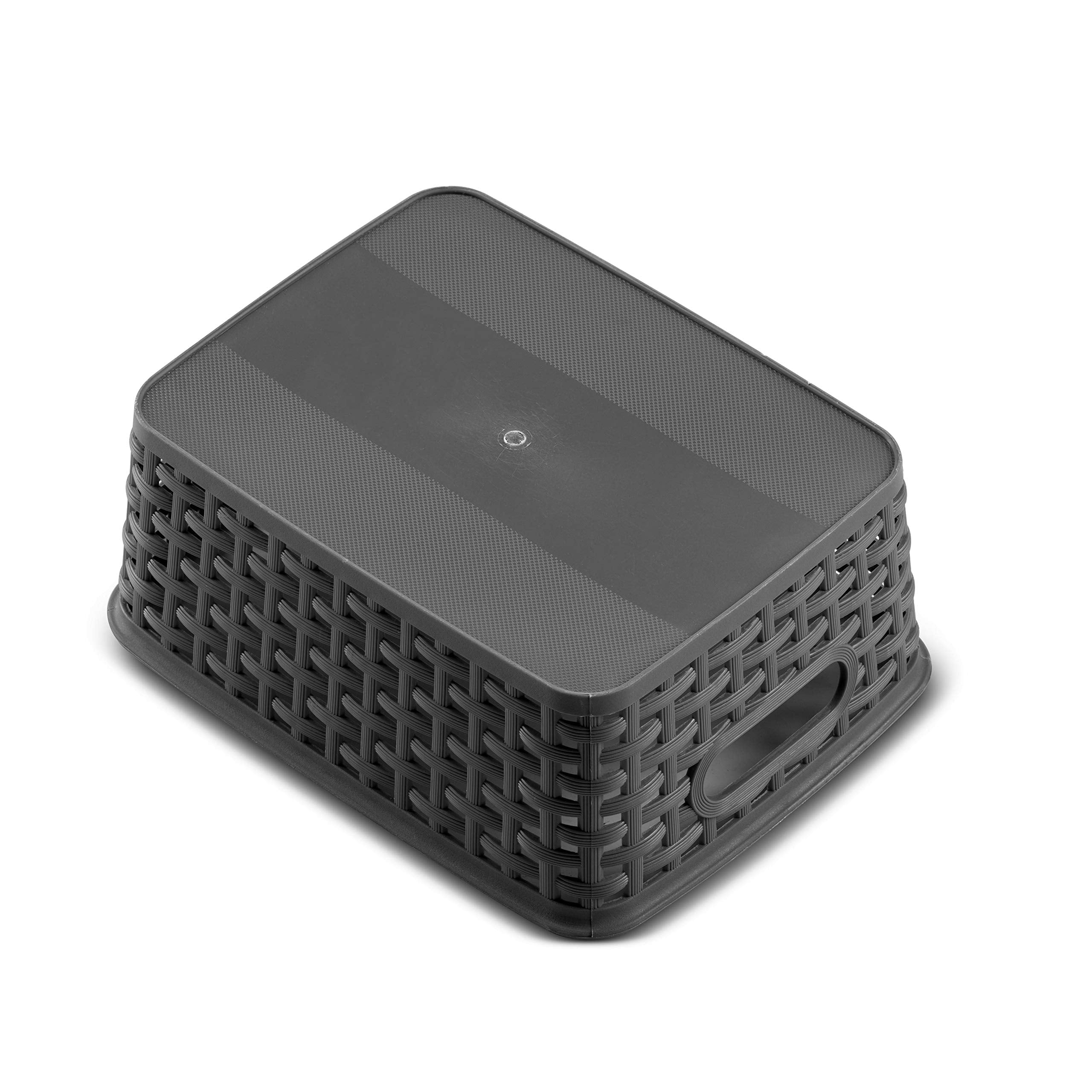 Seseno panier en usage sur plan de travail cuisine, organise épices et sachets efficacement