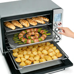 SettleDown panier en usage dans four montrant circulation d'air efficace