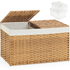 SETVSON panier face avant élégant naturel pour organiser la maison