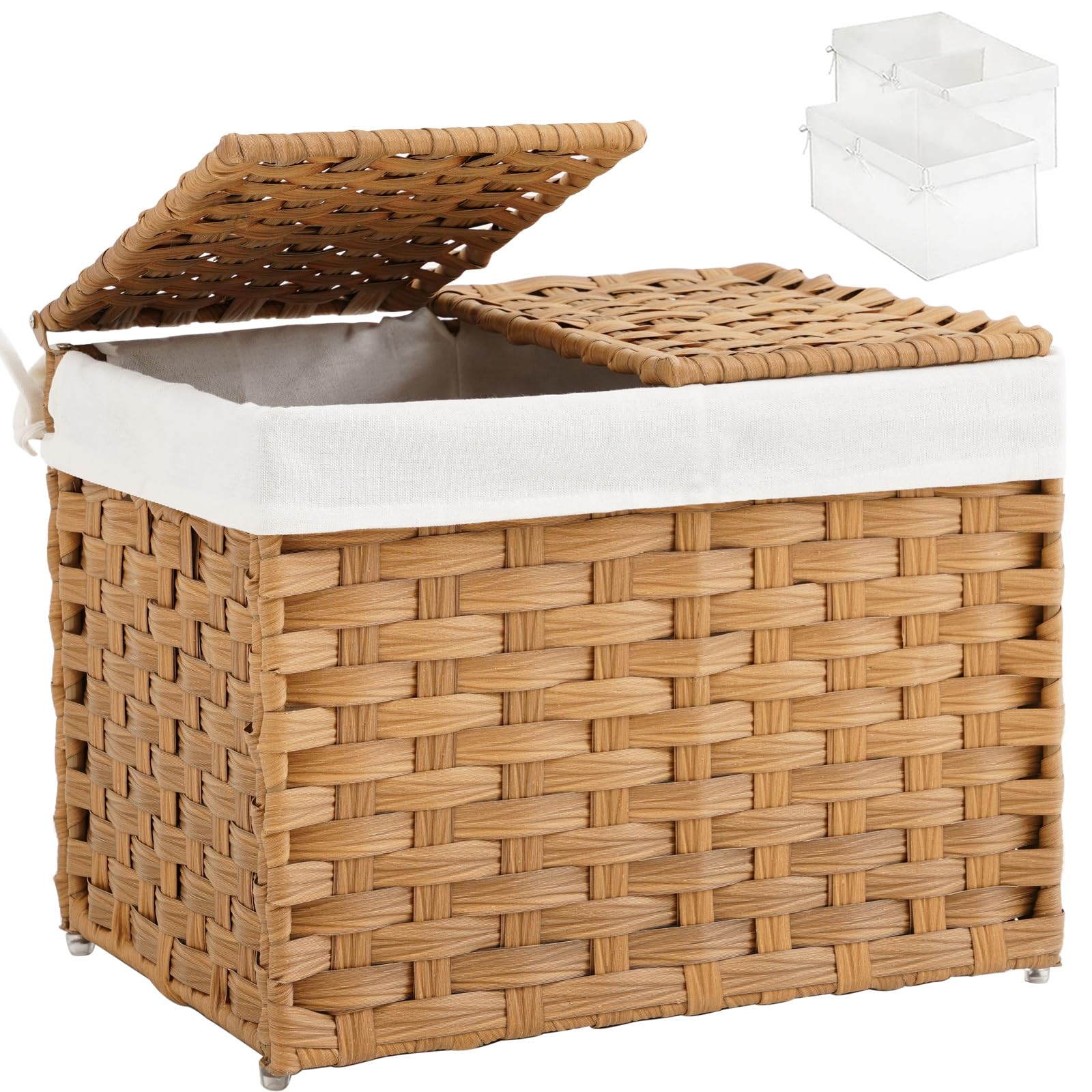 SETVSON panier face avant naturel cachant le désordre élégamment