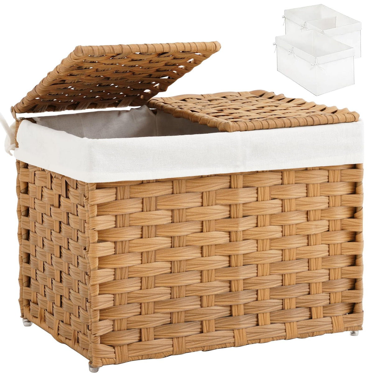 SETVSON panier face avant naturel cachant le désordre élégamment